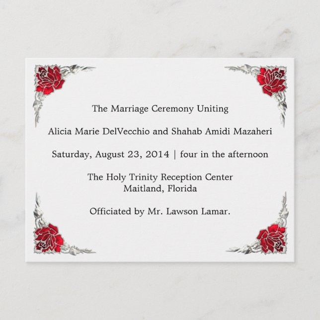 Programa Casamento Shalicia (Frente)