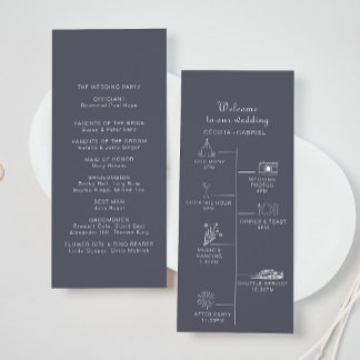 Programa Casamento Simples de Boho Timeline