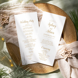 Programa Casamento Simples Minimalista|Dourado