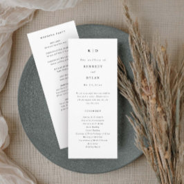 Programa Casamento Simples Minimalista Preto e Branco