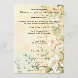 Programa Casamento sofisticado em pastel