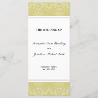 Programa casamento tema damasco - Casamento Dourad