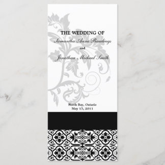 Programa casamento tema damasco - Casamento preto
