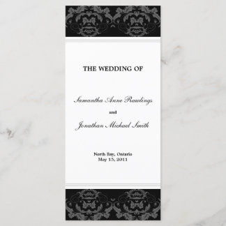 Programa casamento tema damasco - Casamento preto