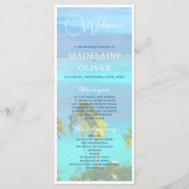 Programa Casamento Tropical Beach Blue Summer