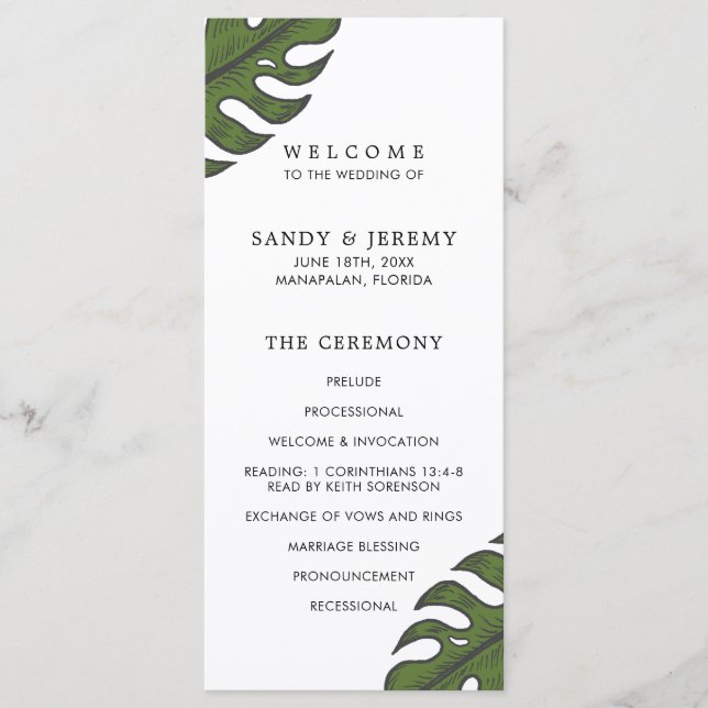 Programa Casamento Tropical com Verdura Moderna (Frente)