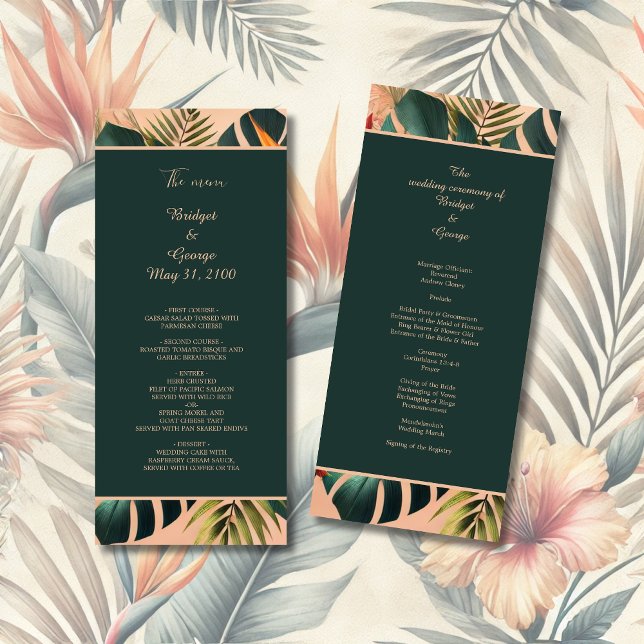 Programa Casamento Tropical Havaiano Colorido Exótico (Criador carregado)