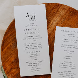 Programa Casamento Único do Rico Formal Elegante Clássico A