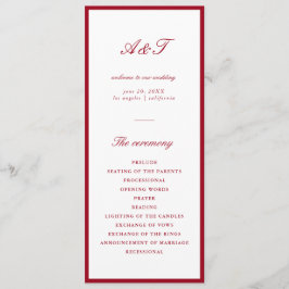 Programa Casamento Vermelho da Caligrafia Moderna