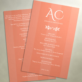 Programa Casamento Vermelho de Cobre Strike Monograma Minim