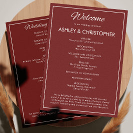 Programa Casamento Vermelho de Crimson com Script Minimalis