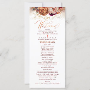 Programa Católico de Casamento de outono com Massa