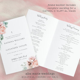 Programa Católico de Cerimônia de Casamento Katrin