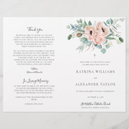 Programa Católico de Cerimônia de Casamento Katrin