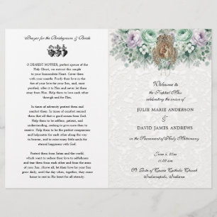 Programa Católico Elegante de Casamento Tradiciona