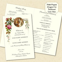 Programa Católico Elegante de Casamento Tradiciona