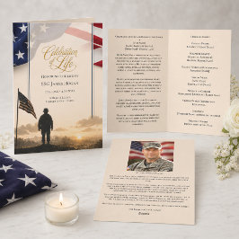 Programa Celebração da Bandeira Americana Funeral Militar