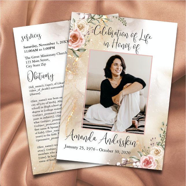 Programa Celebração da Vida Pêssego e Obituário Dourado (Criador carregado)