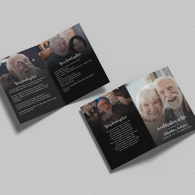 Programa Celebração de 4 Fotos da Vida / Funeral / Memorial (Criador carregado)