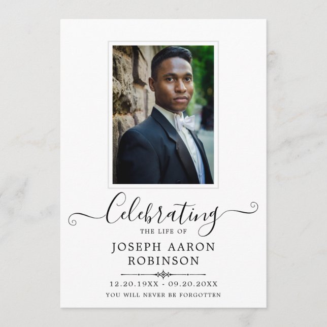 Programa Celebração de Foto da Ordem de Serviço da Vida (Frente)