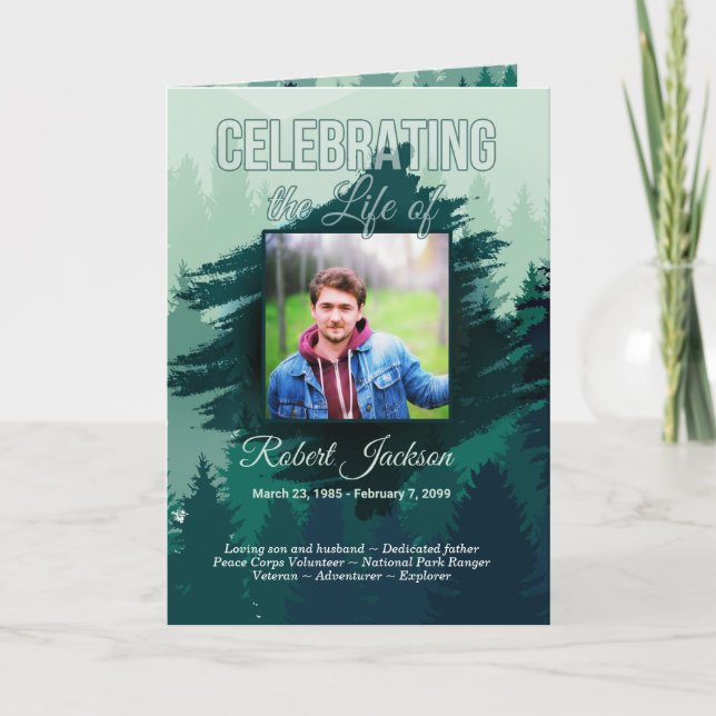 Programa Celebração de Pinheiros Florestais Verdes no Progr (Frente)