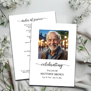 Programa Celebração do Life 1 Foto Memorial Funeral