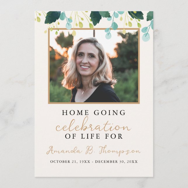 Programa Celebração do Serviço Funeral Life (Frente)