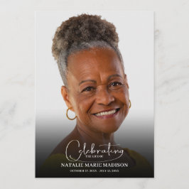 Programa Celebração Funeral da Foto da Vida