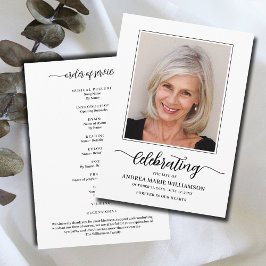 Programa Celebração Funeral do Life Photo Flat