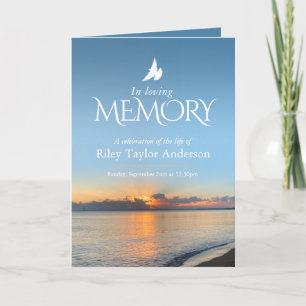 Programa Celebração funerária na praia do Sunrise