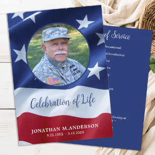 Programa Celebração Militar Do Life USA Flag Funeral