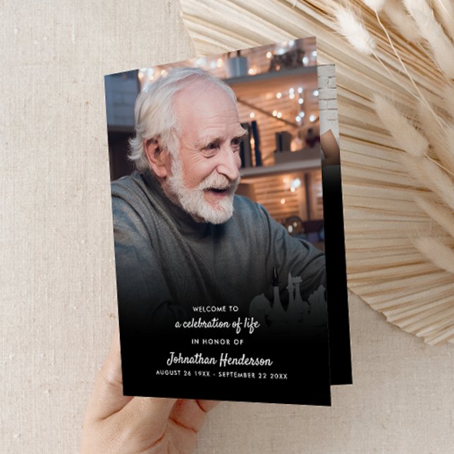 Programa Celebração Moderna de 3 Fotografias com 4 Páginas  (Criador carregado)