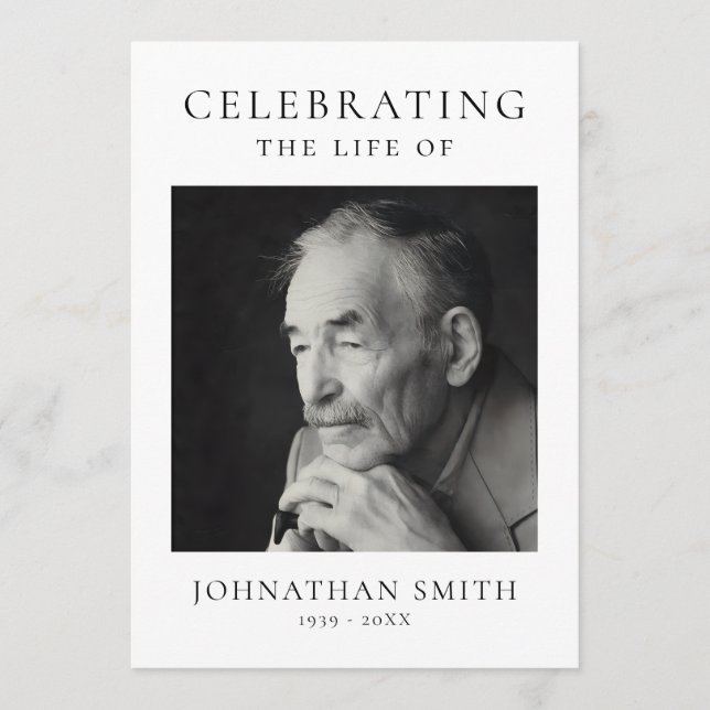 Programa Celebration of Life Photo Memorial Funeral (Frente)