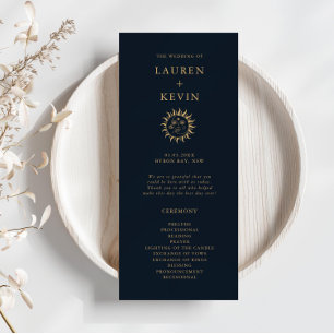 Programa Celestial de Cerimônia de Casamento Sol e
