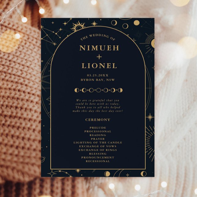 Programa Celestial de Cerimônia de Casamento Sol e (Criador carregado)