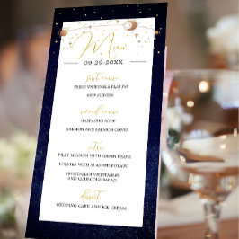 Programa Celestial Sky Moon Stars Moderno Casamento Elegant