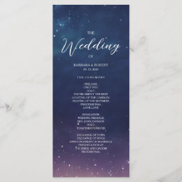 Programa Celestial Starry Night Weding Program