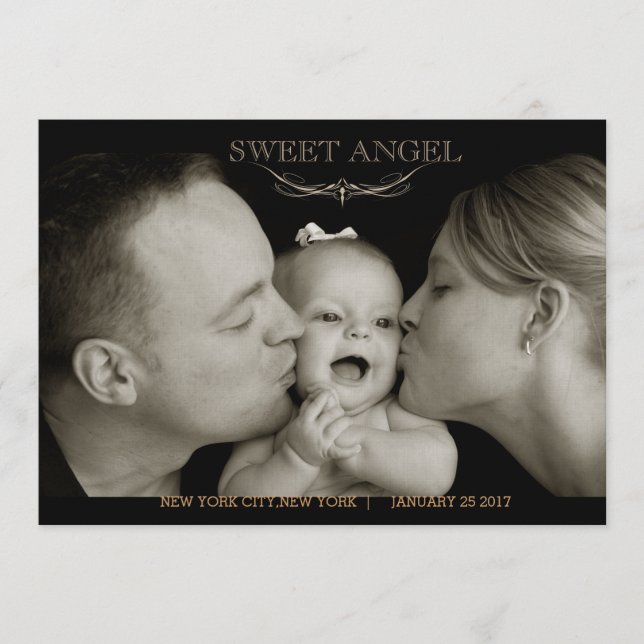 Programa cerimônia de nomeação de bebês Envelop tradicional (Frente)