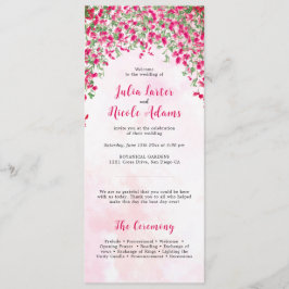 Programa Chá de casamento da Floresta Tropical de Bougainvi