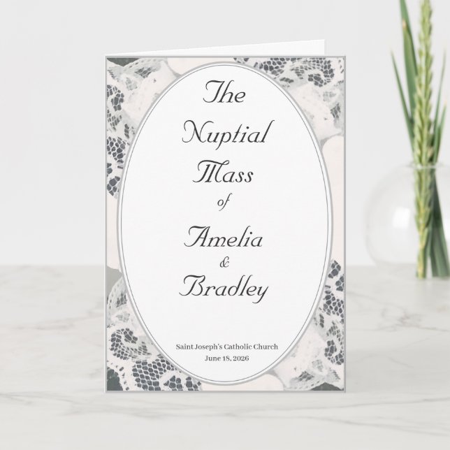 Programa Champanhe Cor-de-Rosa Lace Massa Católica (Frente)