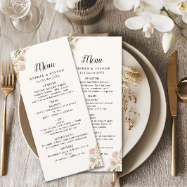 Programa Chic Boho Wedding with Beige and Yellow Blooms