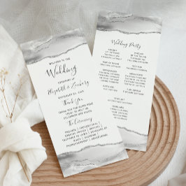 Programa Cinza Branco Prata Ágata Casamento