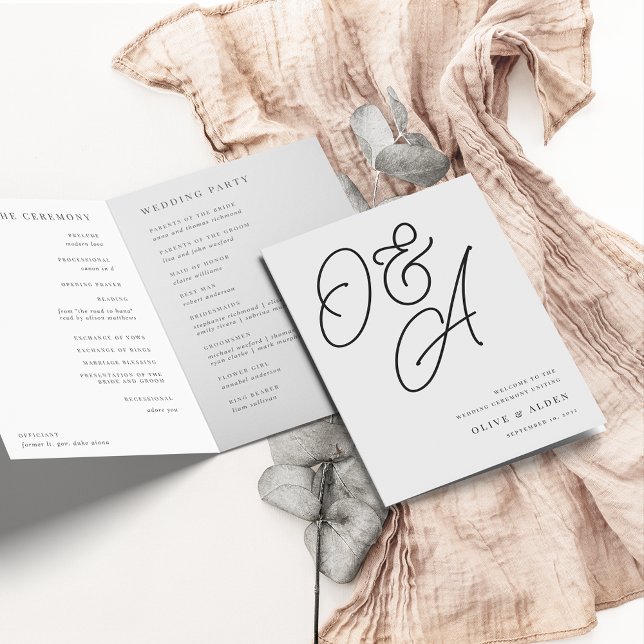 Programa Cinza | Script Watermark Monograma Wedding (Criador carregado)