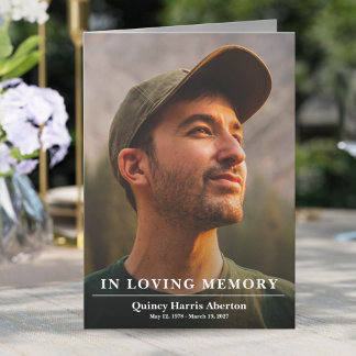 Programa Classic In Loving Memory Memorial Program