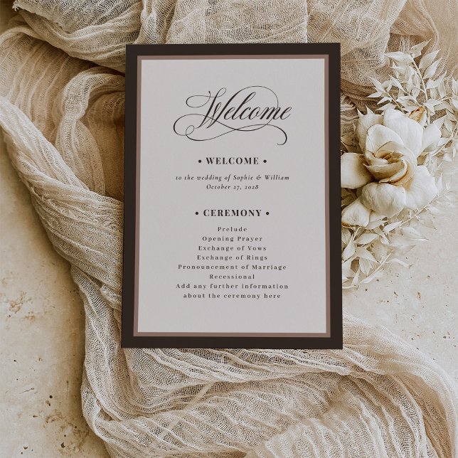 Programa Classic Luxe | Brown Neutral Wedding (Criador carregado)