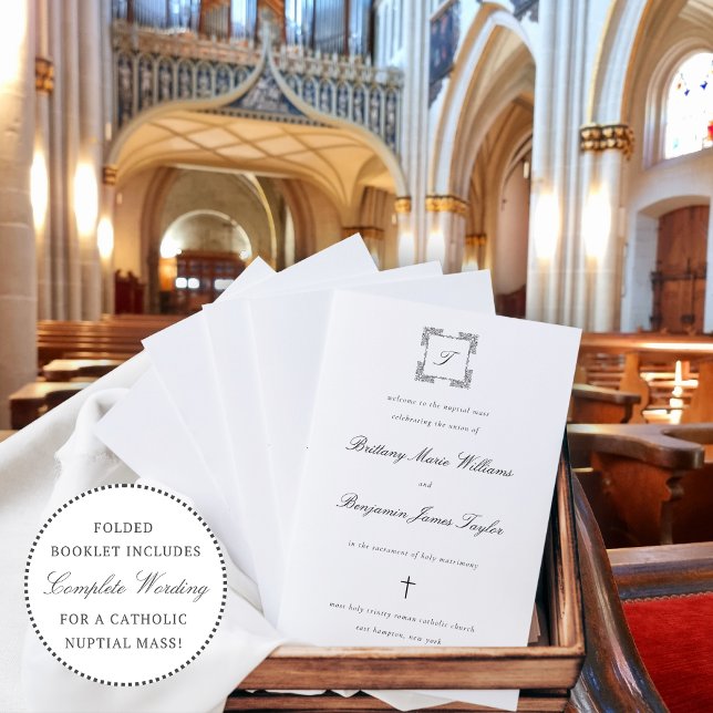 Programa Clássico de Casamento Católico - Missa Co (Criador carregado)