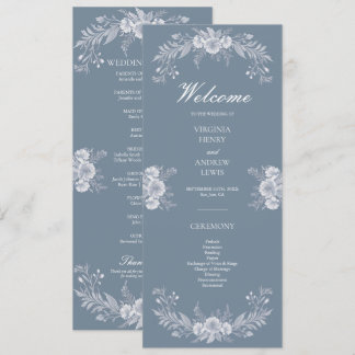 Programa Clássico de Casamento Vitoriano com Azul 