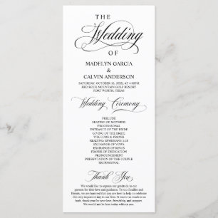 Programa Clássico Elegance Black Script, Cerimônia de Casam