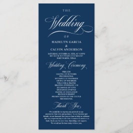 Programa Clássico Elegant Wedding Foldable Program