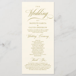 Programa Clássico Elegant Wedding Foldable Program